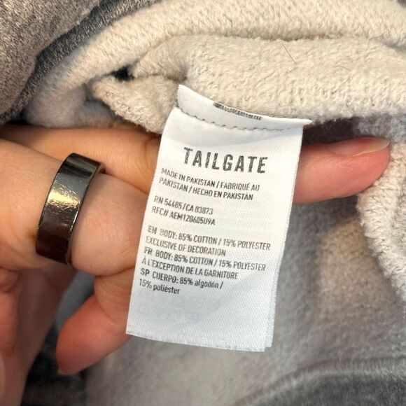 Tailgate Iowa Hawkeyes Quarter Zip Gray Sweatshirt Size XS - Picture 5 of 11